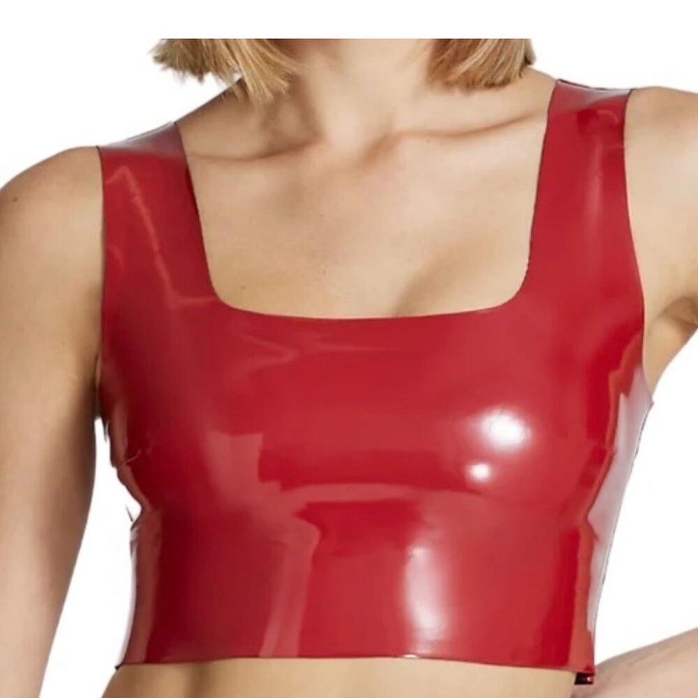 Commando Red Crop Top